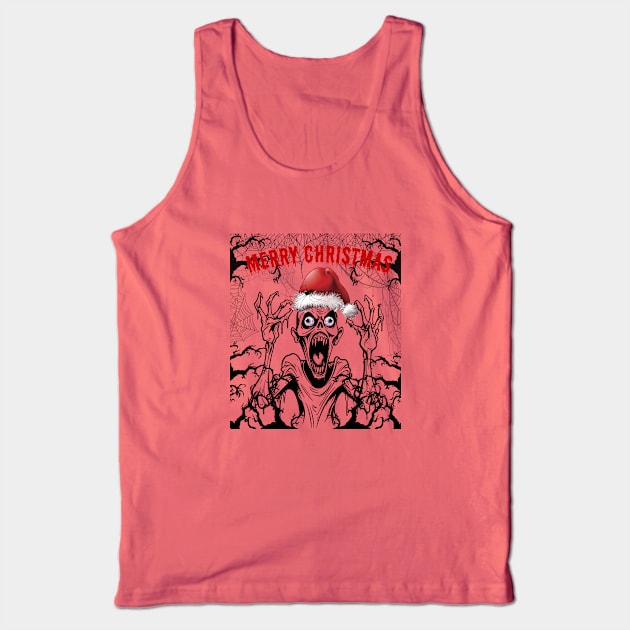 Zombie Christmas Tank Top by AlmostMaybeNever